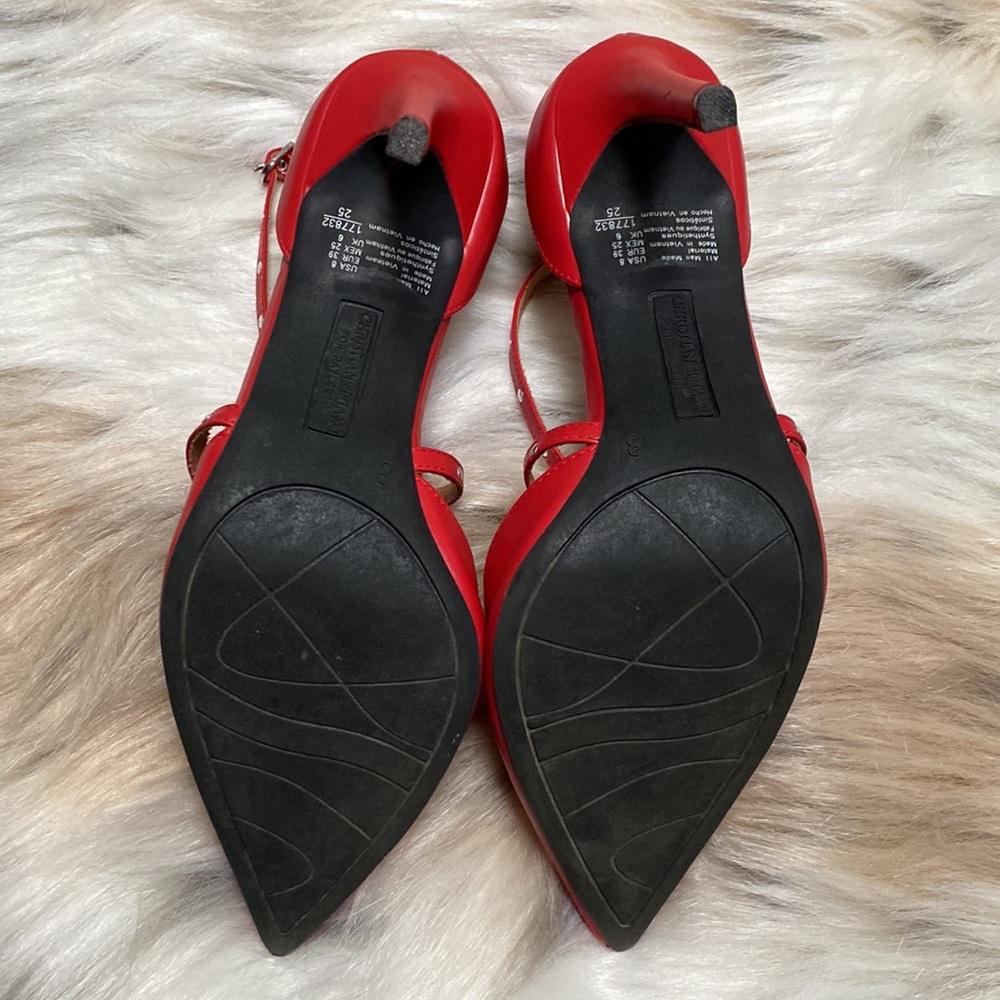 Christian Siriano red heels size 8 - Picture 14 of 16